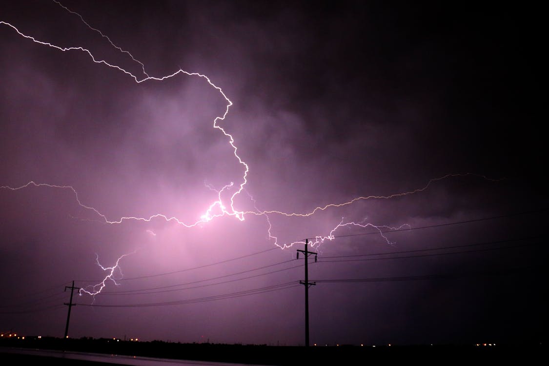 image of lightning in Texas