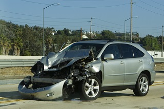 image of car after accident
